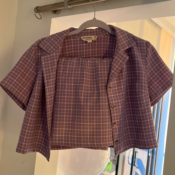 Urban Renewal SET Vintage skirt and crop shirt - Picture 2 of 3